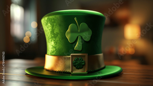 Happy St Patrick's Day Background Holiday Illustration. Green Saint Patrick.