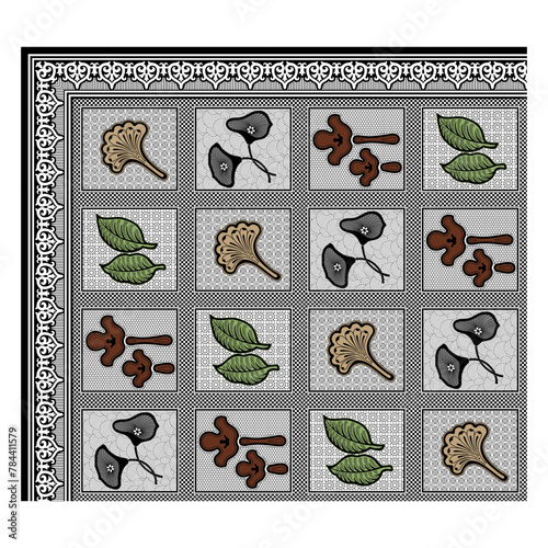 bedsheet design digital art use hand work and digital printing