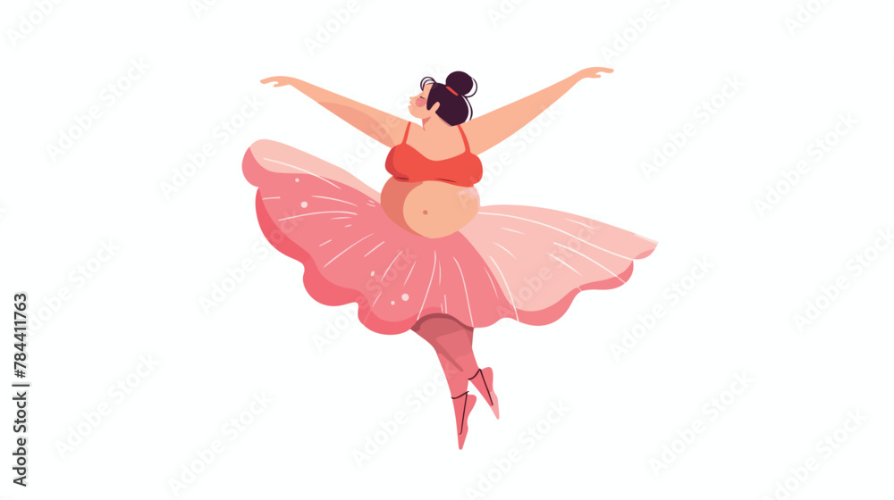 Vector illustration with very big and nice ballerina.