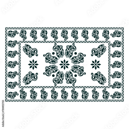 bedsheet design digital art use hand work and digital printing
