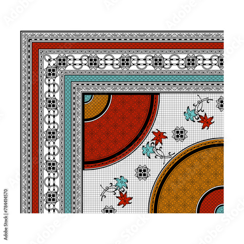 bedsheet design digital art use hand work and digital printing