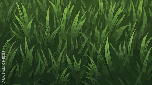 Grass wall pattern background .. 2d flat cartoon va #784415395