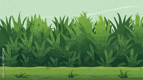 Grass wall pattern background .. 2d flat cartoon va
