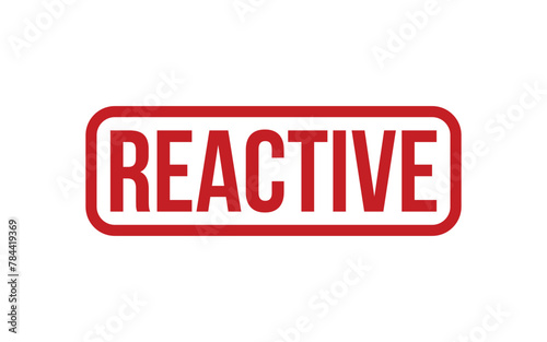 Reactive Stamp. Reactive Rubber grunge Stamp Seal