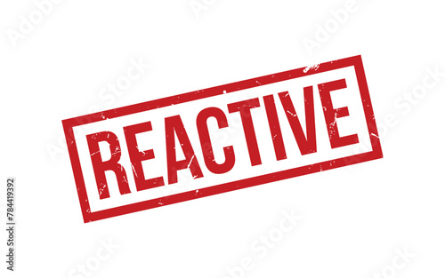 Reactive Stamp. Reactive Rubber grunge Stamp Seal