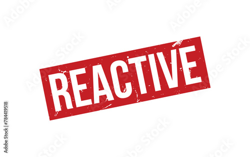 Reactive Stamp. Reactive Rubber grunge Stamp Seal