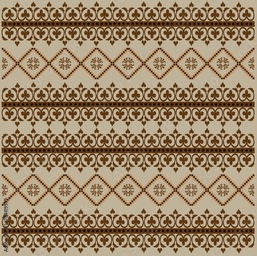 ethnic seamless decorative pattern