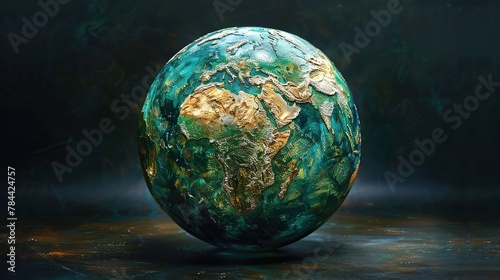 Showcasing a textured globe against a dark backdrop, this widescreen image evokes themes of global exploration and mystery, suitable for use in projects related to travel, geography