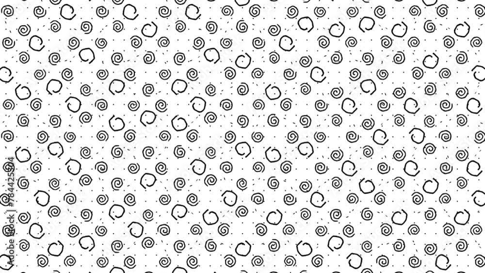 Memphis style background. Abstract animation of a retro patterns with geometrical shapes and lines. Seamless loop pop art design Memphis style background. Abstract animation of a retro patterns with geometrical shapes and lines. Seamless loop pop art design