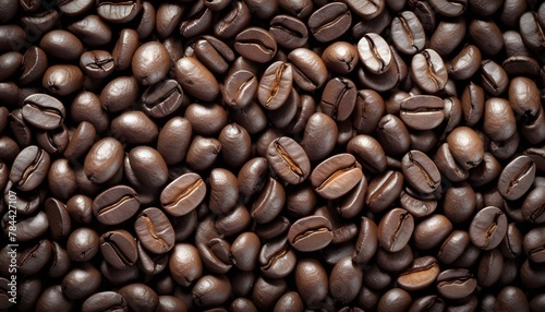 roasted-coffee-bean-background--top-view