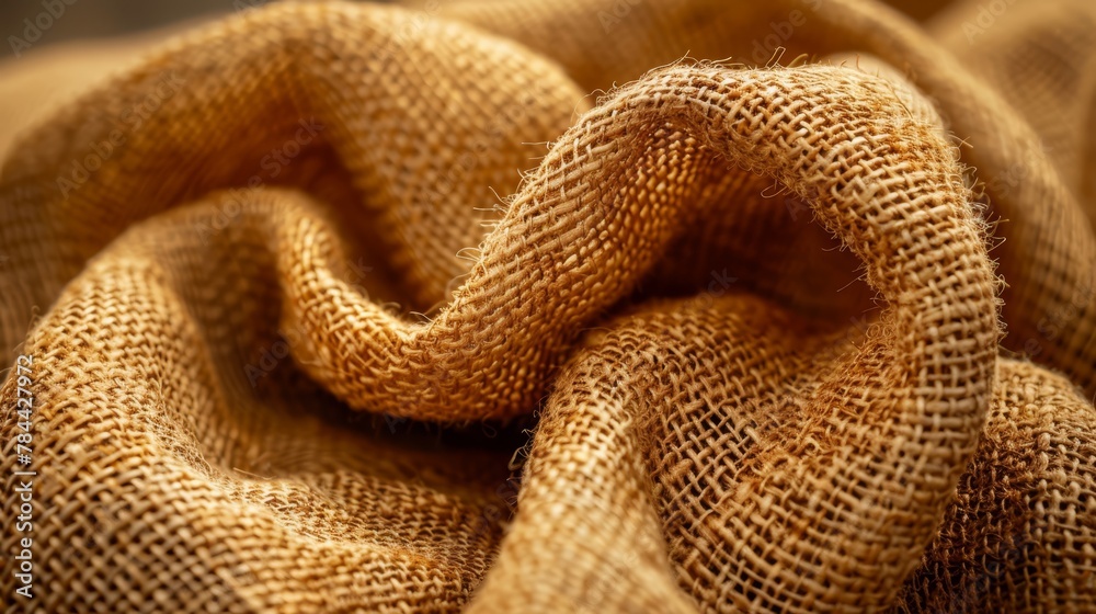 A close-up of a burlap sack of burlap A close-up of a burlap sack of burlap