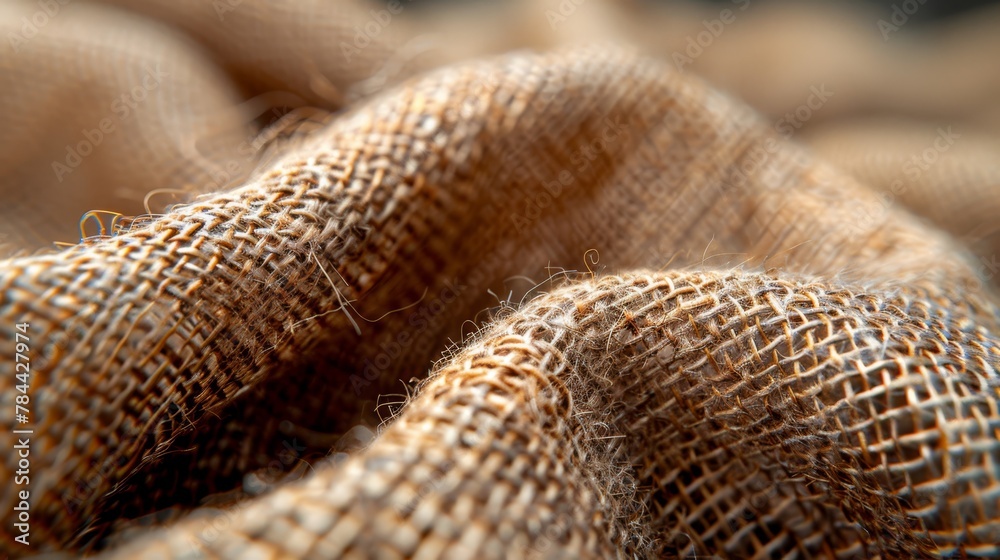 A close-up of a burlap sack of burlap A close-up of a burlap sack of burlap
