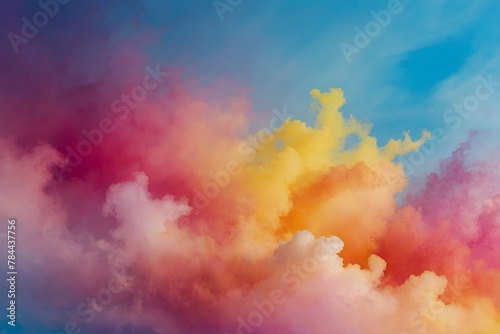 abstract watercolor background, colorful powder explosion, multi-color banner, colorful abstract background display