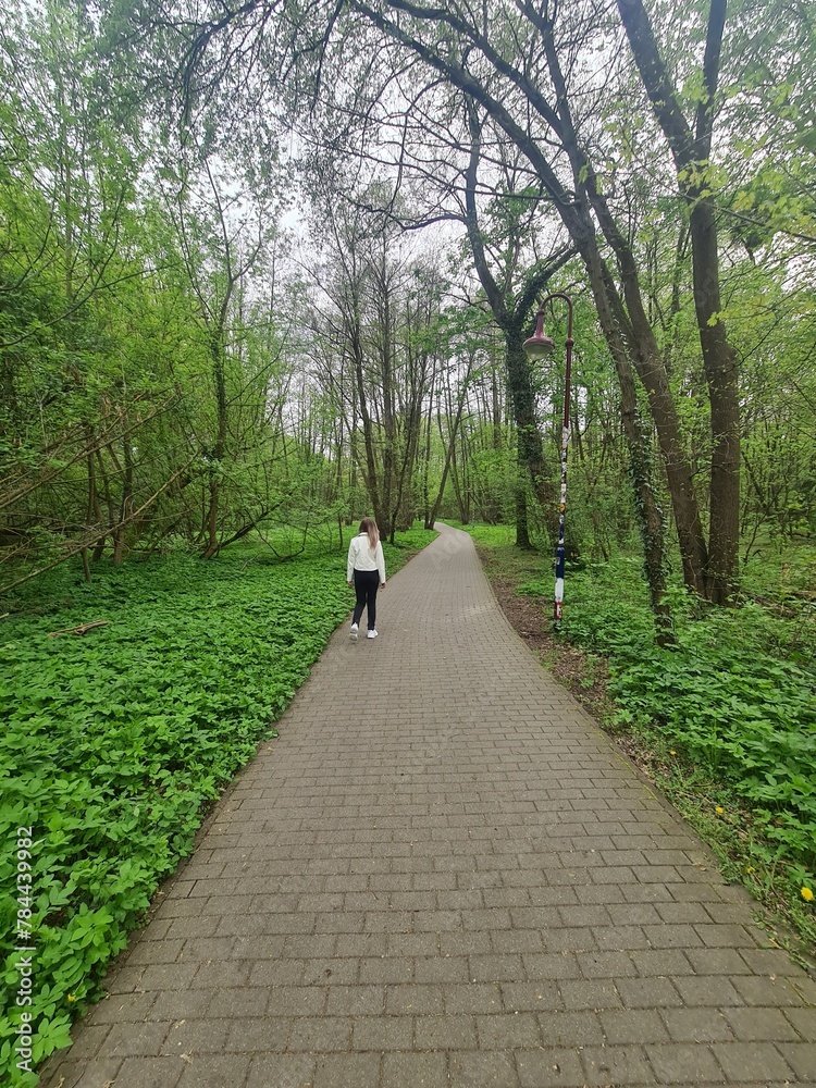 taking a walk in a parc in Neuenhagen, a town in Brandenburg/Germany