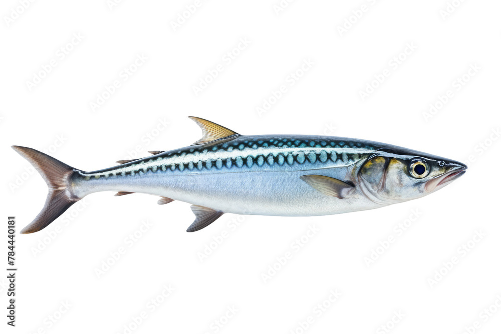 Majestic Fish Gliding Through Crystal Waters. On White or PNG Transparent Background.