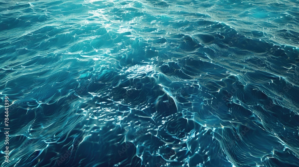 A serene view of a vast, deep blue ocean. Perfect for travel and nature concepts A serene view of a vast, deep blue ocean. Perfect for travel and nature concepts