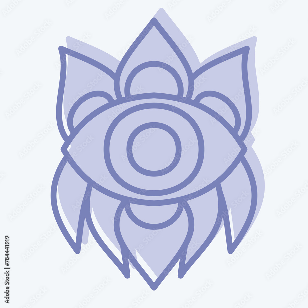 Icon Boho Style. related to Indigenous People symbol. two tone style. simple design editable. simple illustration Icon Boho Style. related to Indigenous People symbol. two tone style. simple design editable. simple illustration
