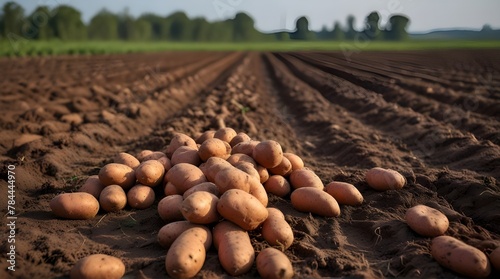 Sweet Potatoes field .Generative AI