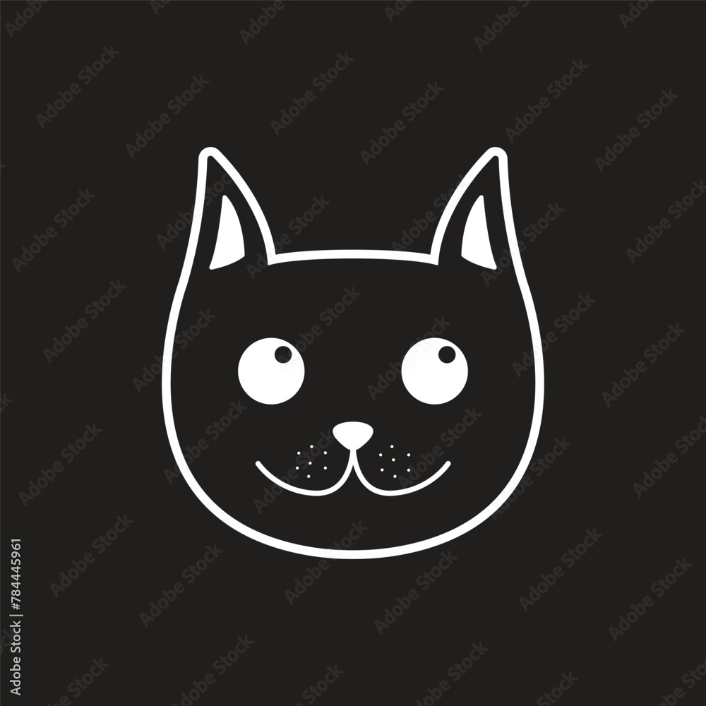 cat icon, cat head vector cat icon, cat head vector