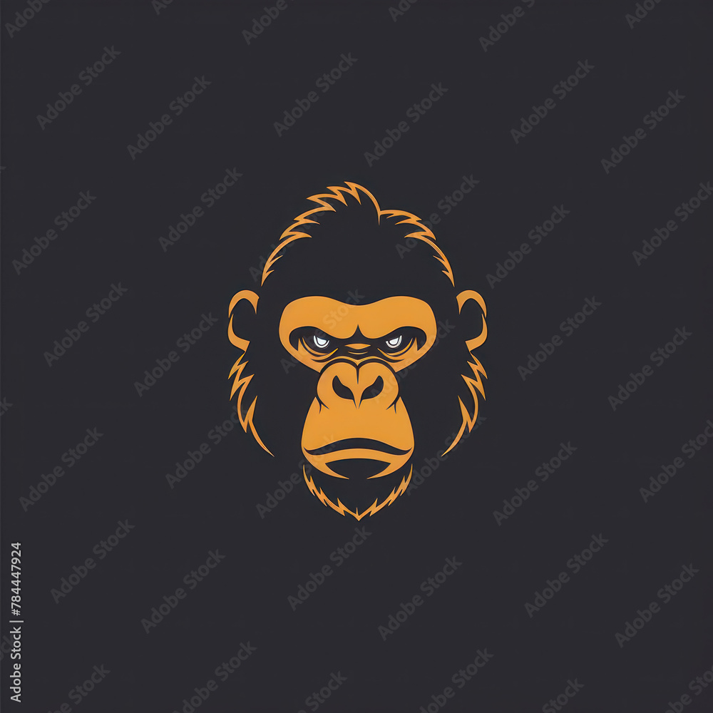 Monkey Vector Logotype, Generative AI