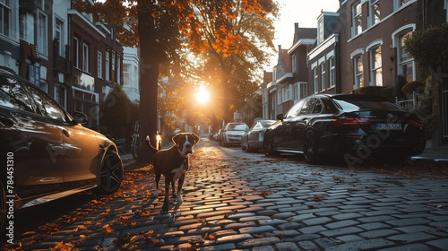 street in the evening