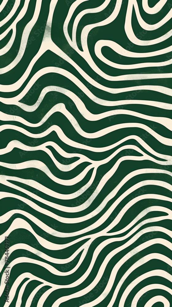 Green and white background with wavy lines Green and white background with wavy lines