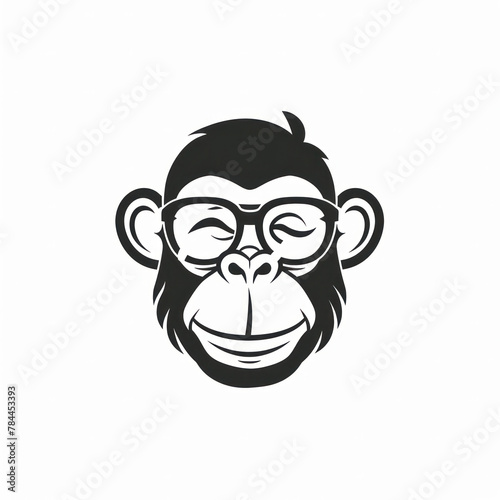 Monkey Vector Logotype, Generative AI