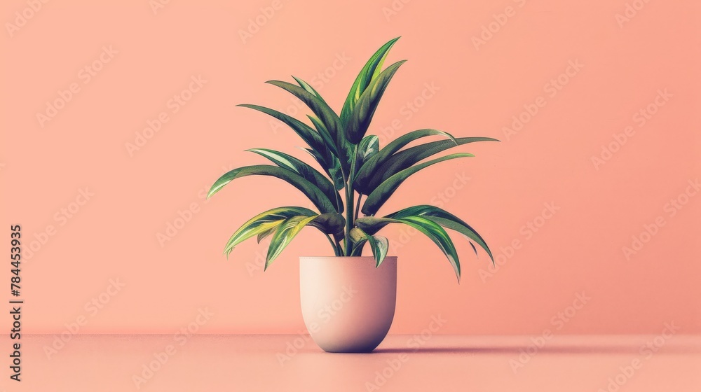 Potted plant on table Potted plant on table