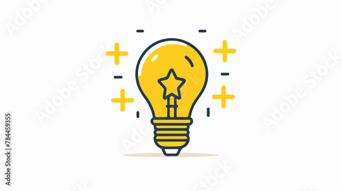 Money making idea line icon. Lightbulb bulb dollar