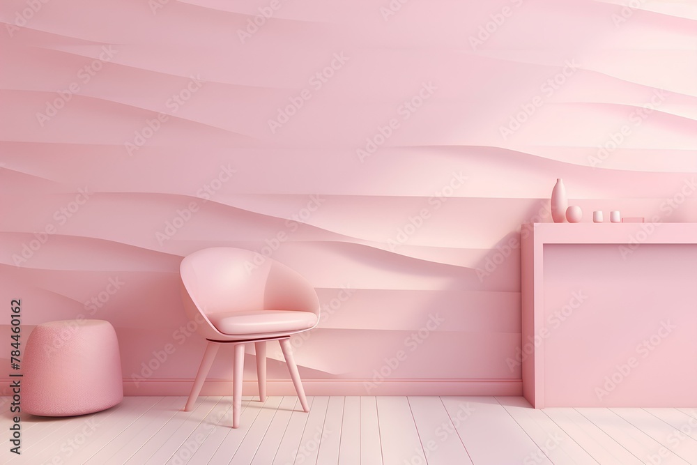 pink armchair in a room made by midjourney pink armchair in a room made by midjourney