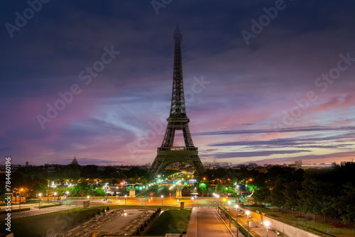 Eiffel Tower and fountains