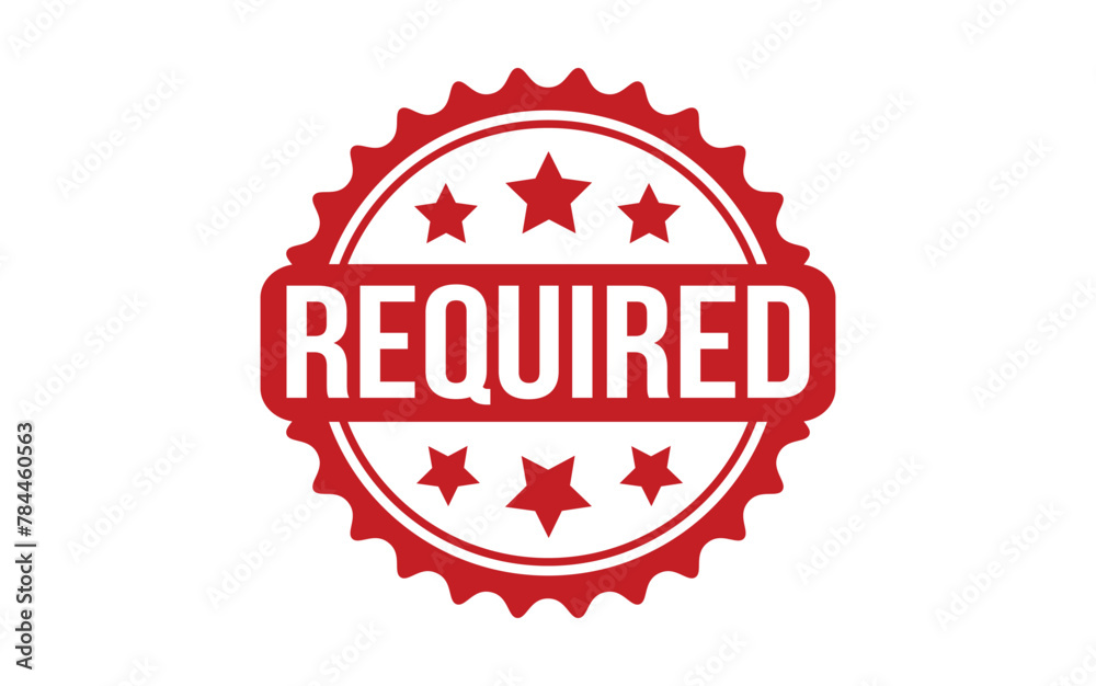Required Stamp. Red Required Rubber grunge Stamp Required Stamp. Red Required Rubber grunge Stamp