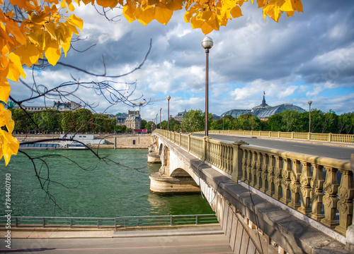 Pont Alexandre in Paris in autumn