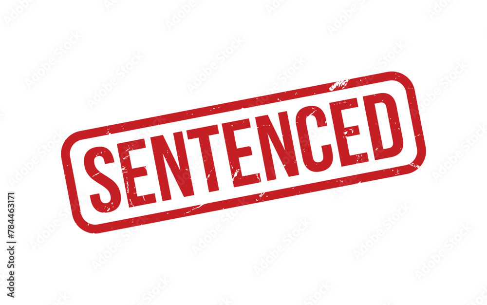 Sentenced Stamp. Sentenced Rubber grunge Stamp Seal Sentenced Stamp. Sentenced Rubber grunge Stamp Seal