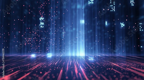 Blue technology, particle beam rising background