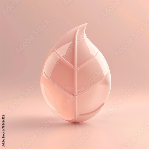 Minimalistic icons for web, social media, blender style, peach pink trendy color
