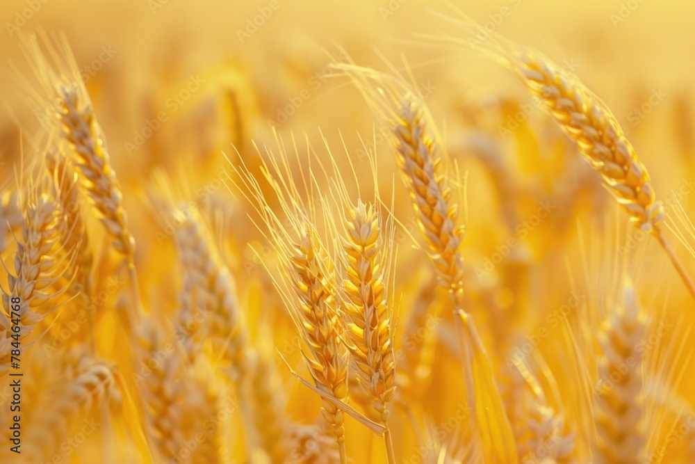 Close-up of wheat in a field, ideal for agricultural concepts Close-up of wheat in a field, ideal for agricultural concepts