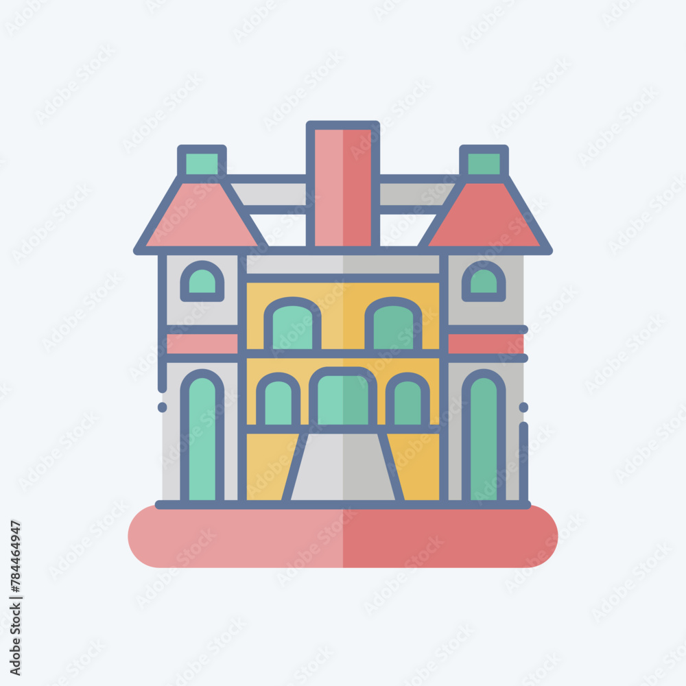 Icon Hanoi. related to Capital symbol. doodle style. simple design editable. simple illustration Icon Hanoi. related to Capital symbol. doodle style. simple design editable. simple illustration