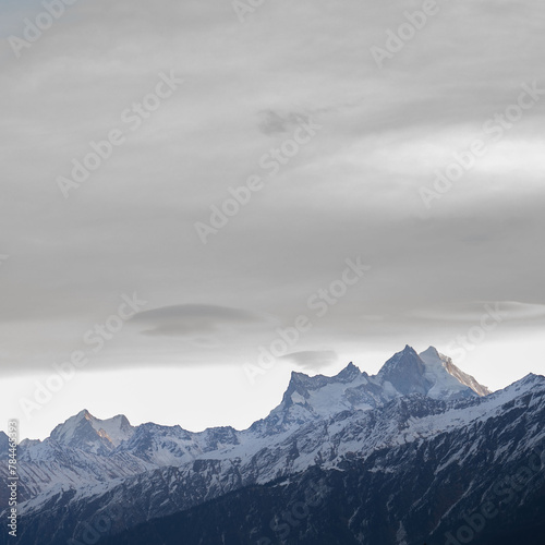 Canvas Print Landscape Stock Photos: Capturing the Winter Enchantment of Kedarkantha, India
