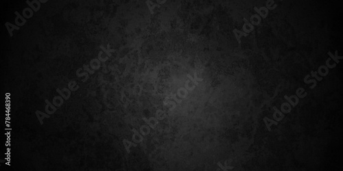 Dark black wall grunge textured concrete backdrop background. Panorama dark grey black slate gradient background or texture. Vector black concrete texture. Stone wall background.	
