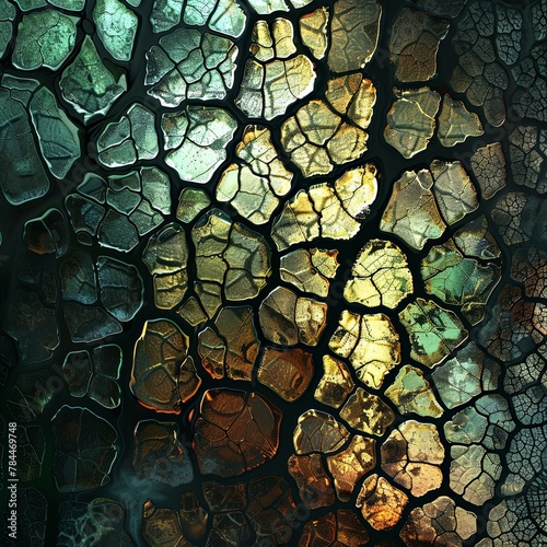 Abstract background. grunge textures. Voronoi with rough overlay. generative ai