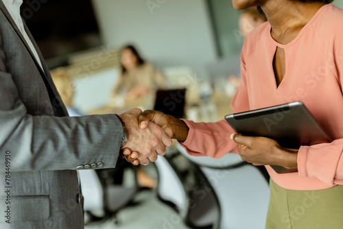 Professional handshake betw...