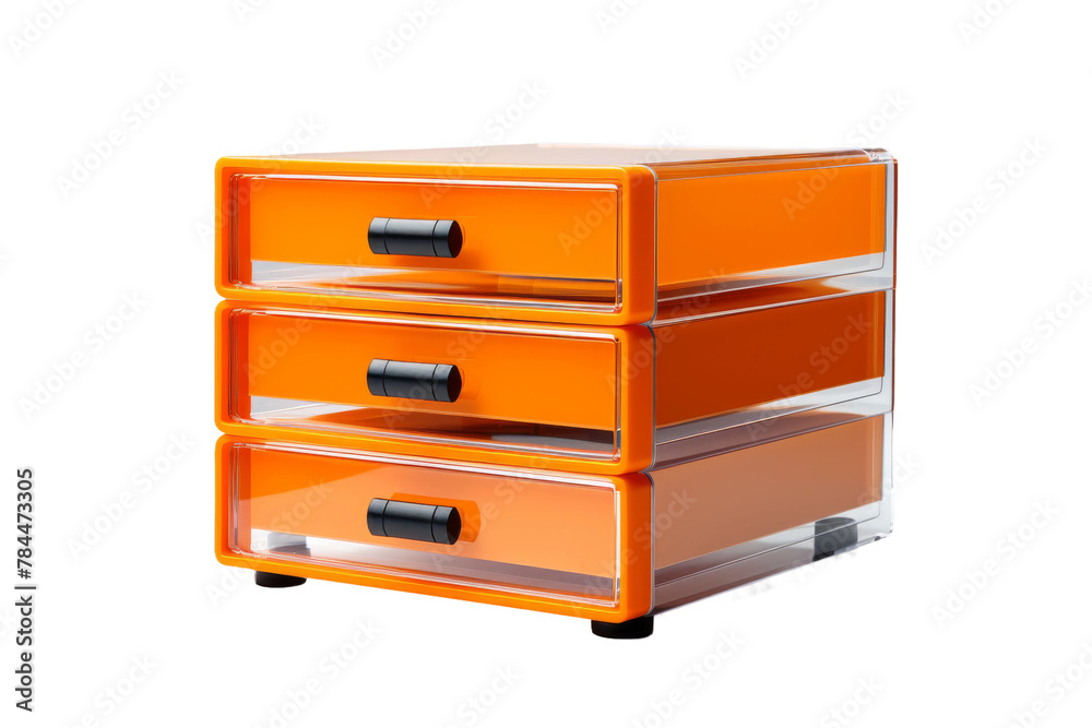 Towering Trio: Three Stacked Drawers. On White or PNG Transparent Background. Towering Trio: Three Stacked Drawers. On White or PNG Transparent Background.
