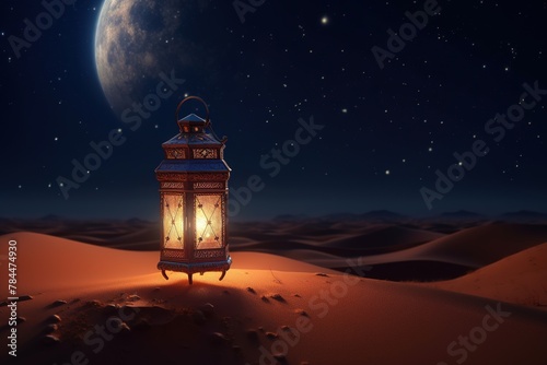 Islamic lantern background for eid ul adha festival