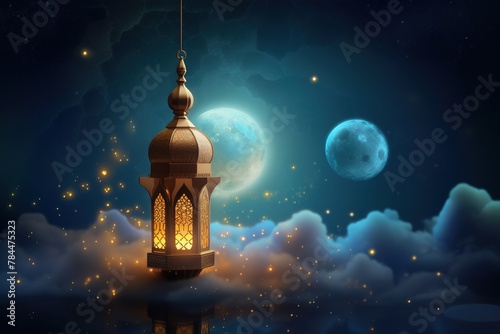 islamic lantern background photo