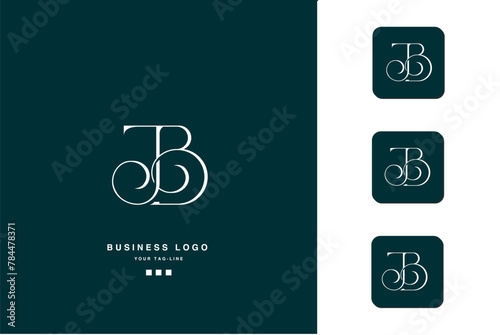 JB, BJ, J, B, Abstract Letters Logo Monogram