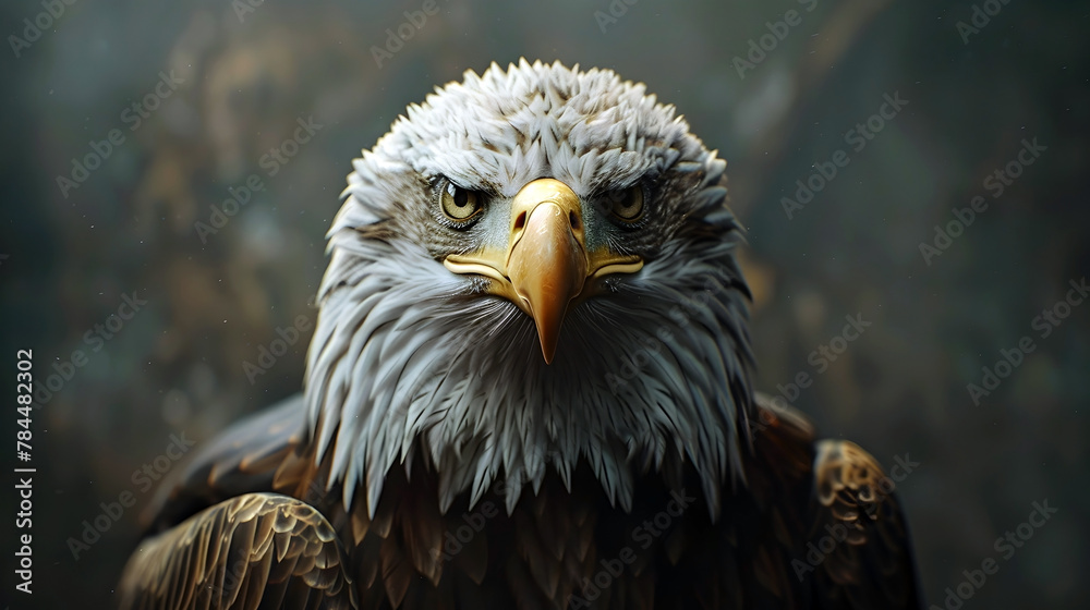 Obraz premium Majestic Bald Eagle,a Powerful Symbol of American Freedom
