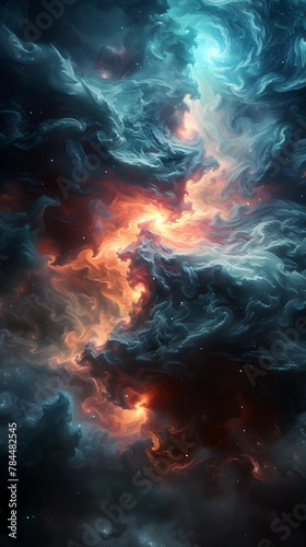 Mesmerizing Cosmic Nebula Clouds in Cinematic 3D Render