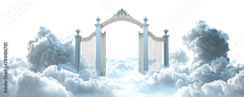 The Pearly Gates isolated on transparent background. photo