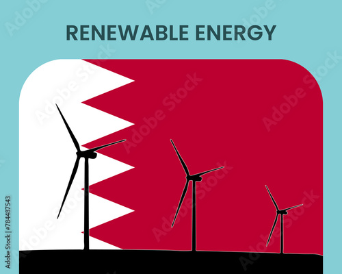Bahrain renewable energy, environmental and ecological energy idea
